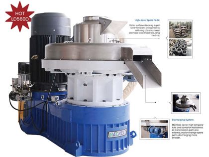 Biomass-Pellet-Machine Máquina de pellets de biomasa LD560D